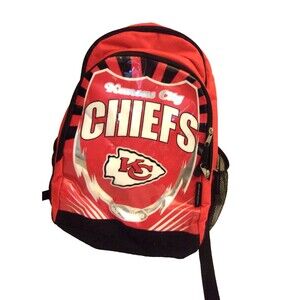 Backpack Kansas City Chiefs NFL Canvas Coated Plastic National Football League